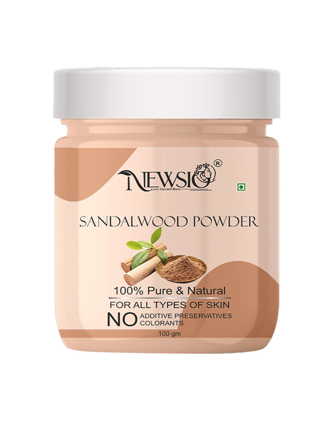 

Newsio 100% Pure & Natural Sandalwood Powder For Tan Removal - 100 g Each, Brown