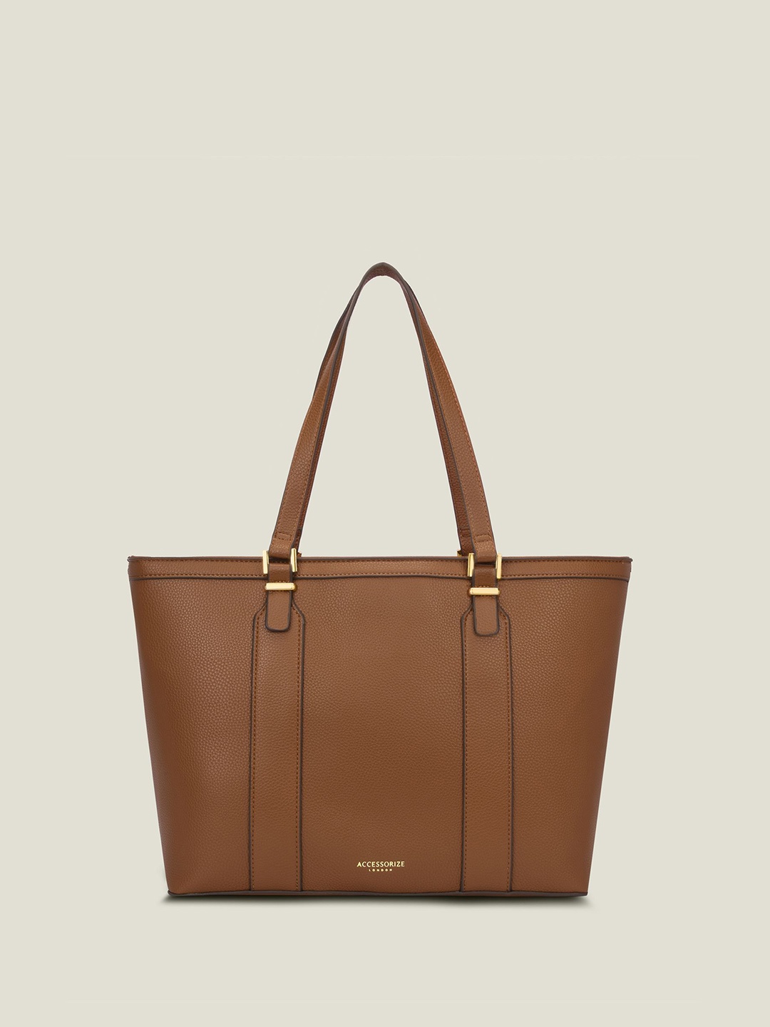 

Accessorize Women Solid Structured Shoulder Bag, Brown