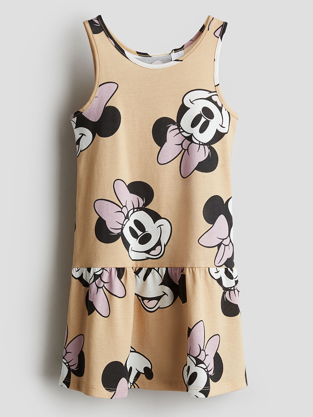 

H&M Girls Sleeveless Jersey Dress, Beige