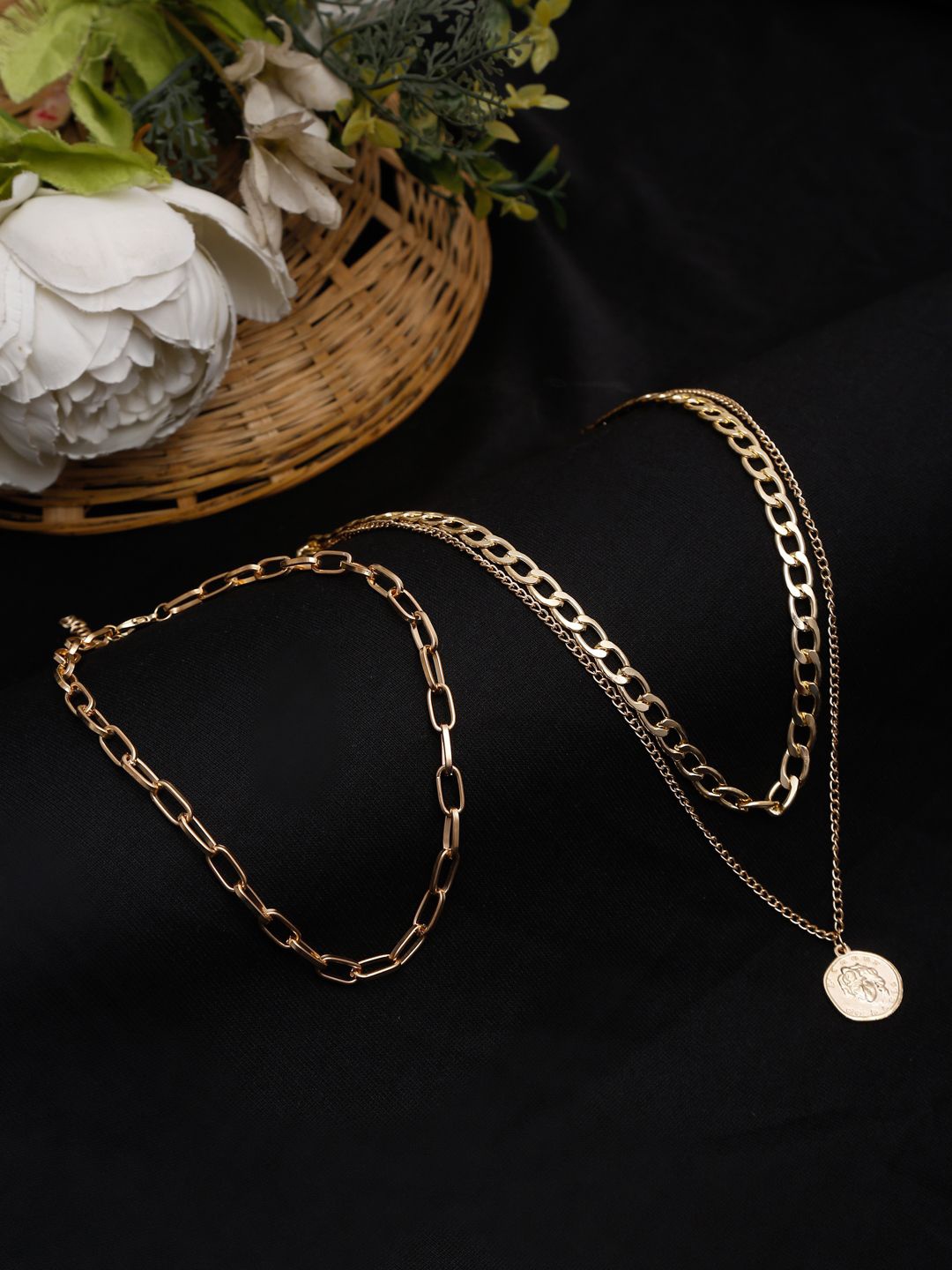 

YouBella Gold-Plated Layered Necklace