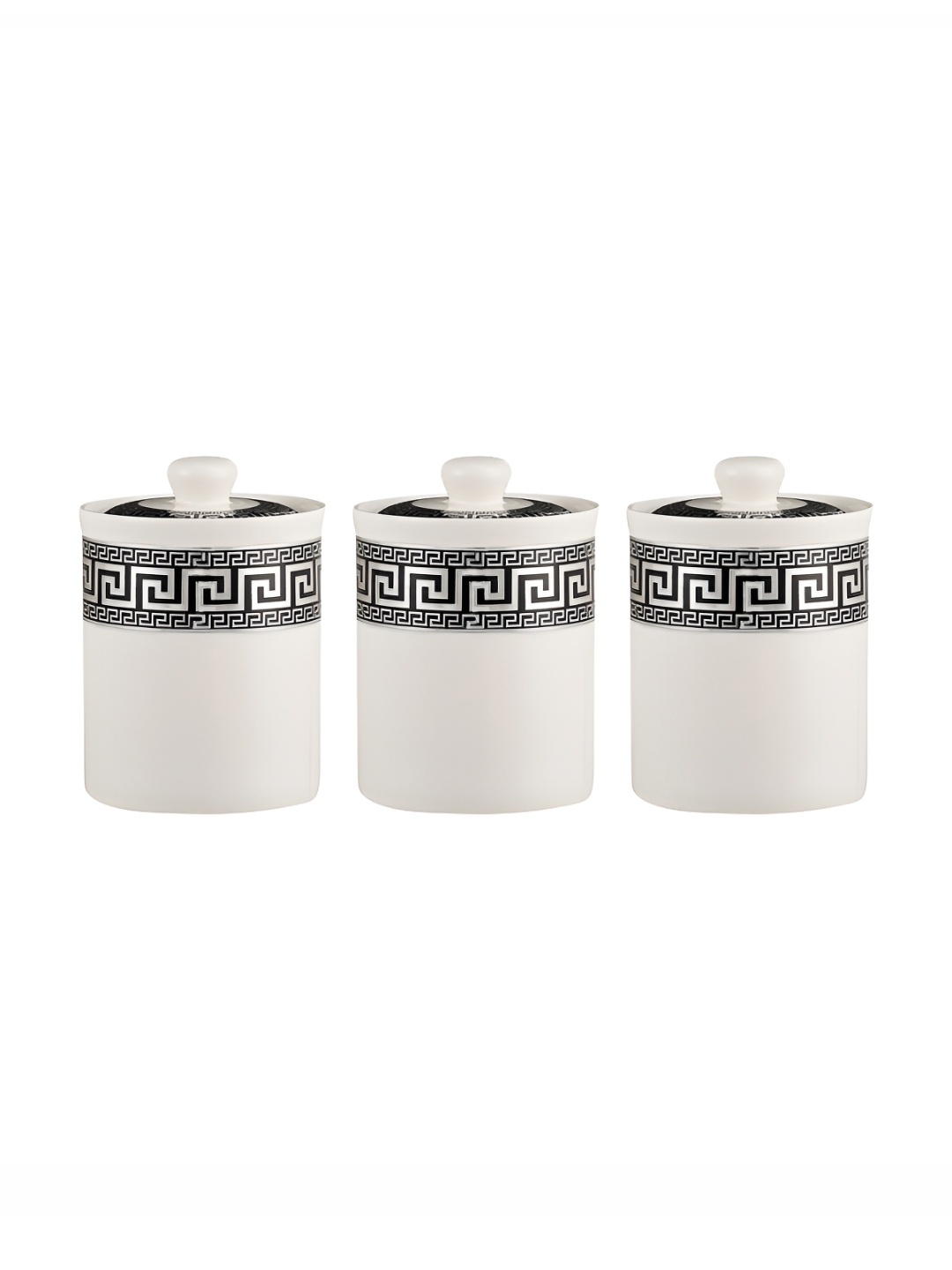 

The Better Home Black & White 3 Pieces Ceramic Core Container 700 ml