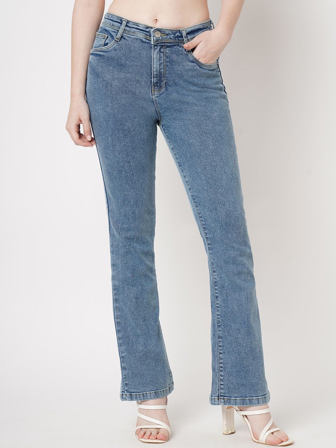 

Kraus Jeans Women High-Rise Jeans, Blue