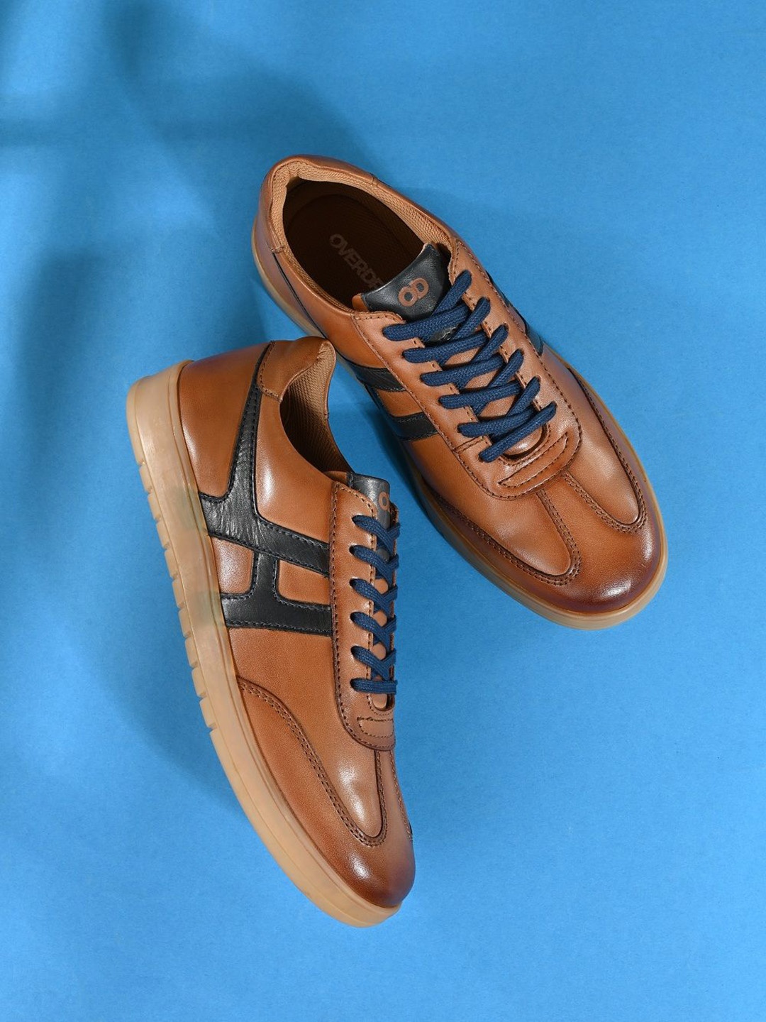 

Overdrive Men Colourblocked Lace-Ups Lightweight Leather, Tan