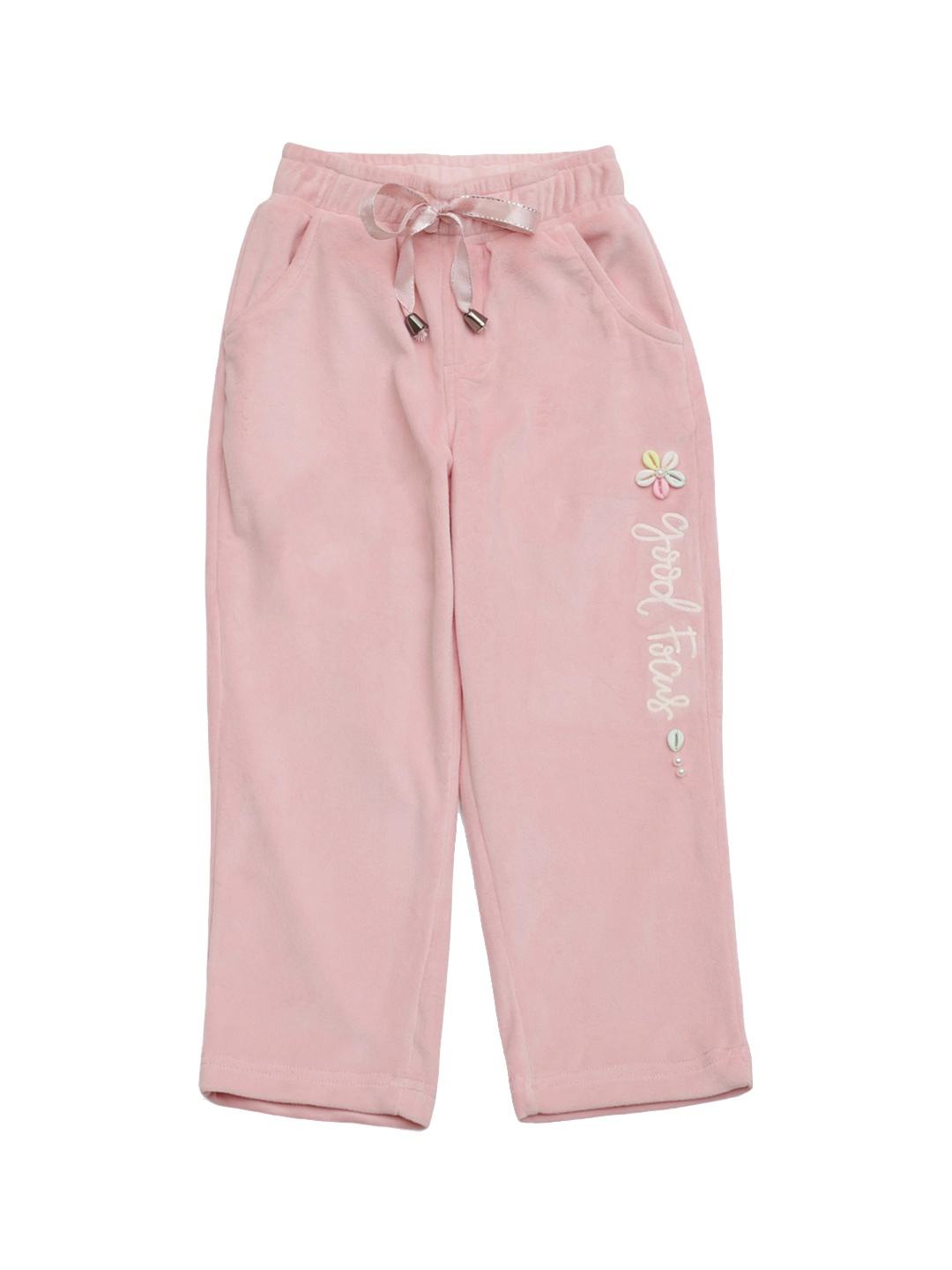 

Lil Lollipop Girls Mid-Rise Trousers, Pink