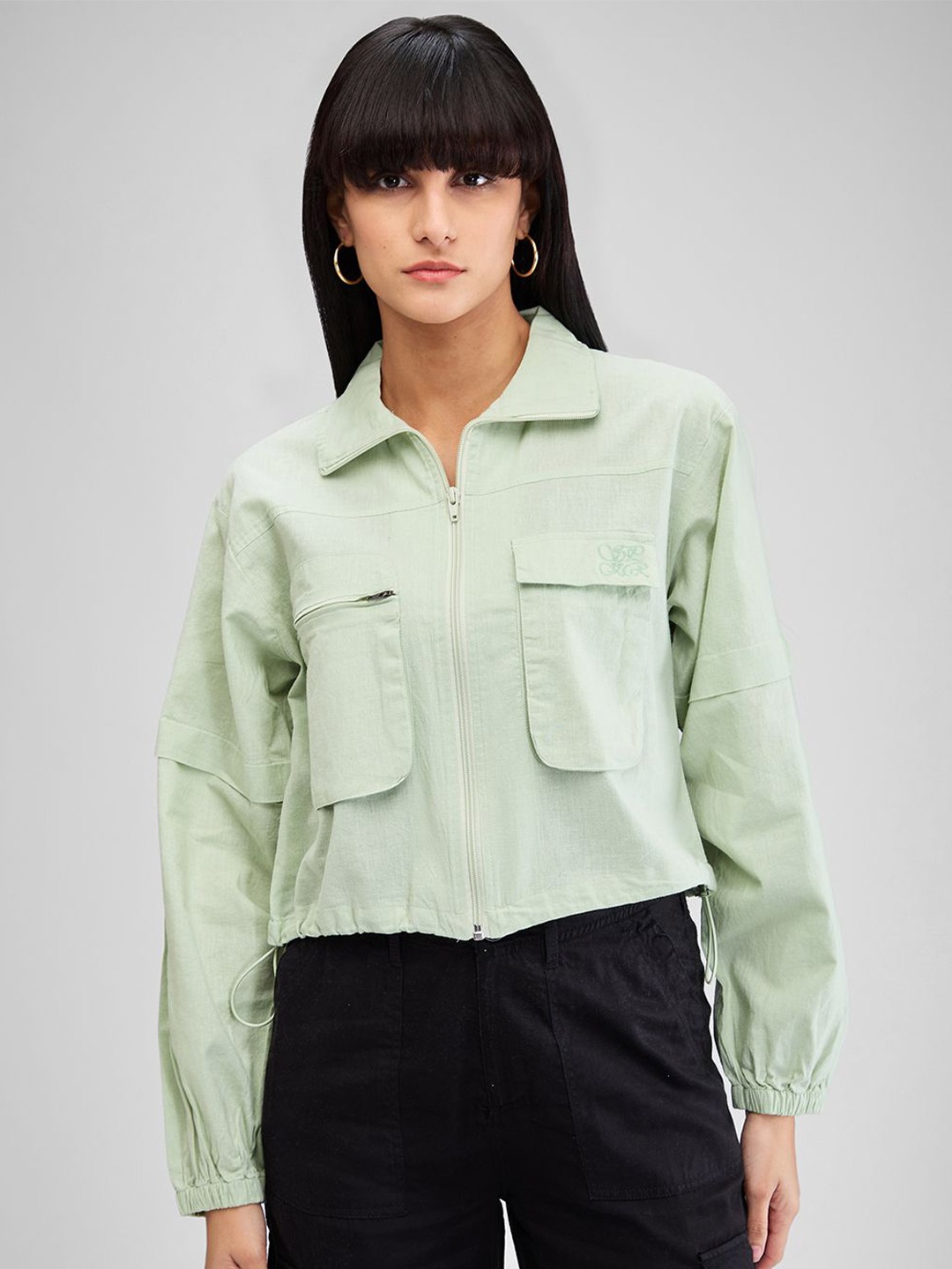 

SPYKAR Women Opaque Casual Shirt, Green