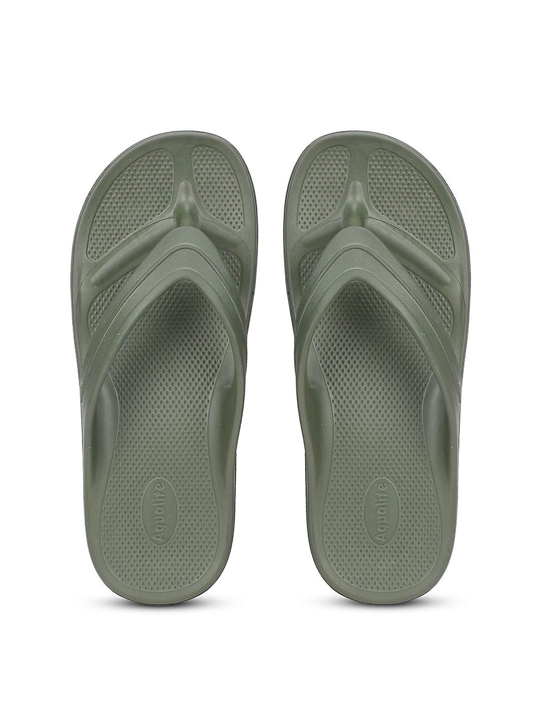 

Aqualite Men Thong Flip-Flops, Olive