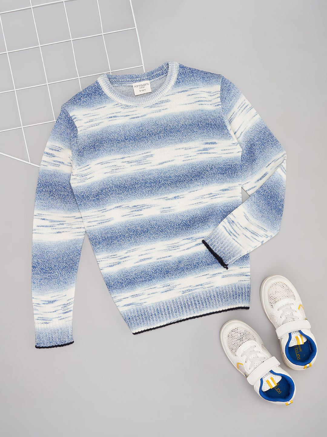 

Pantaloons Junior Boys Colourblocked Pullover Sweaters, Blue