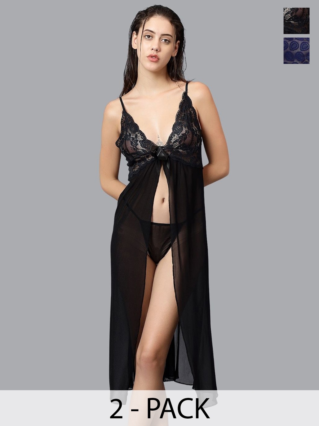 

Velvi FIGURE Pack of 2 Shoulder Straps Baby Doll, Black