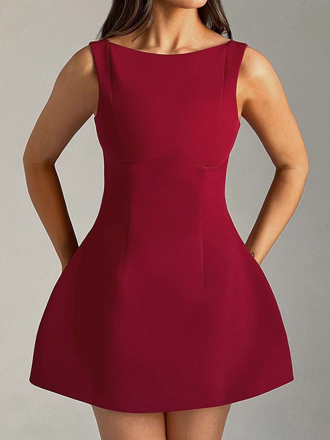 

StyleCast Women A-Line Casual Mini Dress, Red