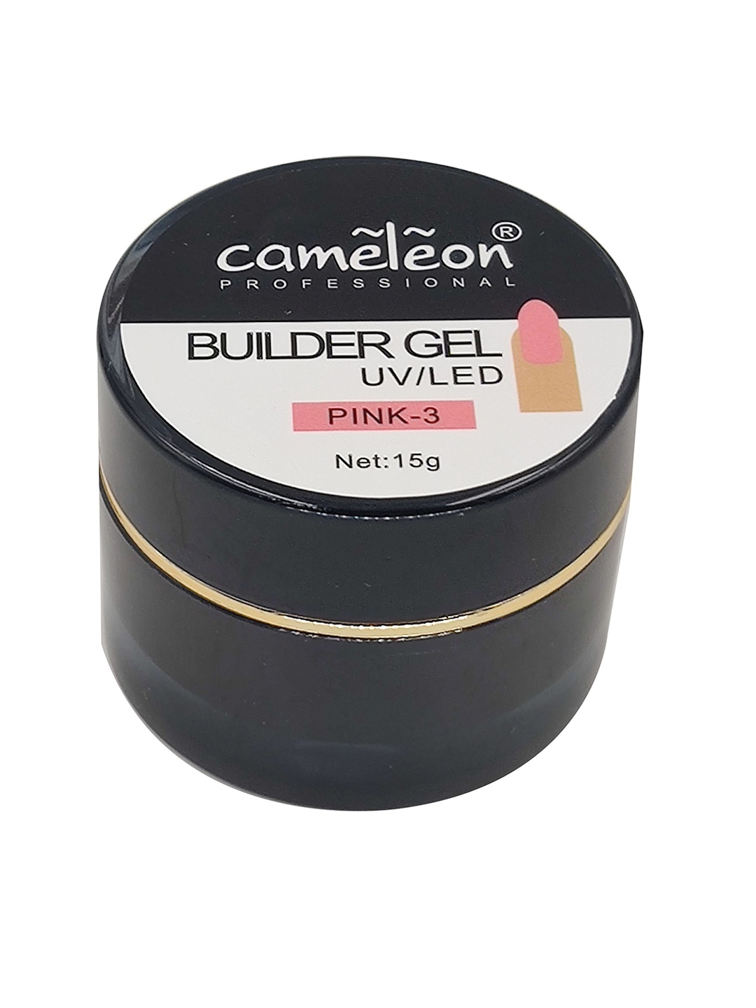 

Cameleon LED/UV Clear Builder Gel For Quick Building Nail Extension 15g - Pink