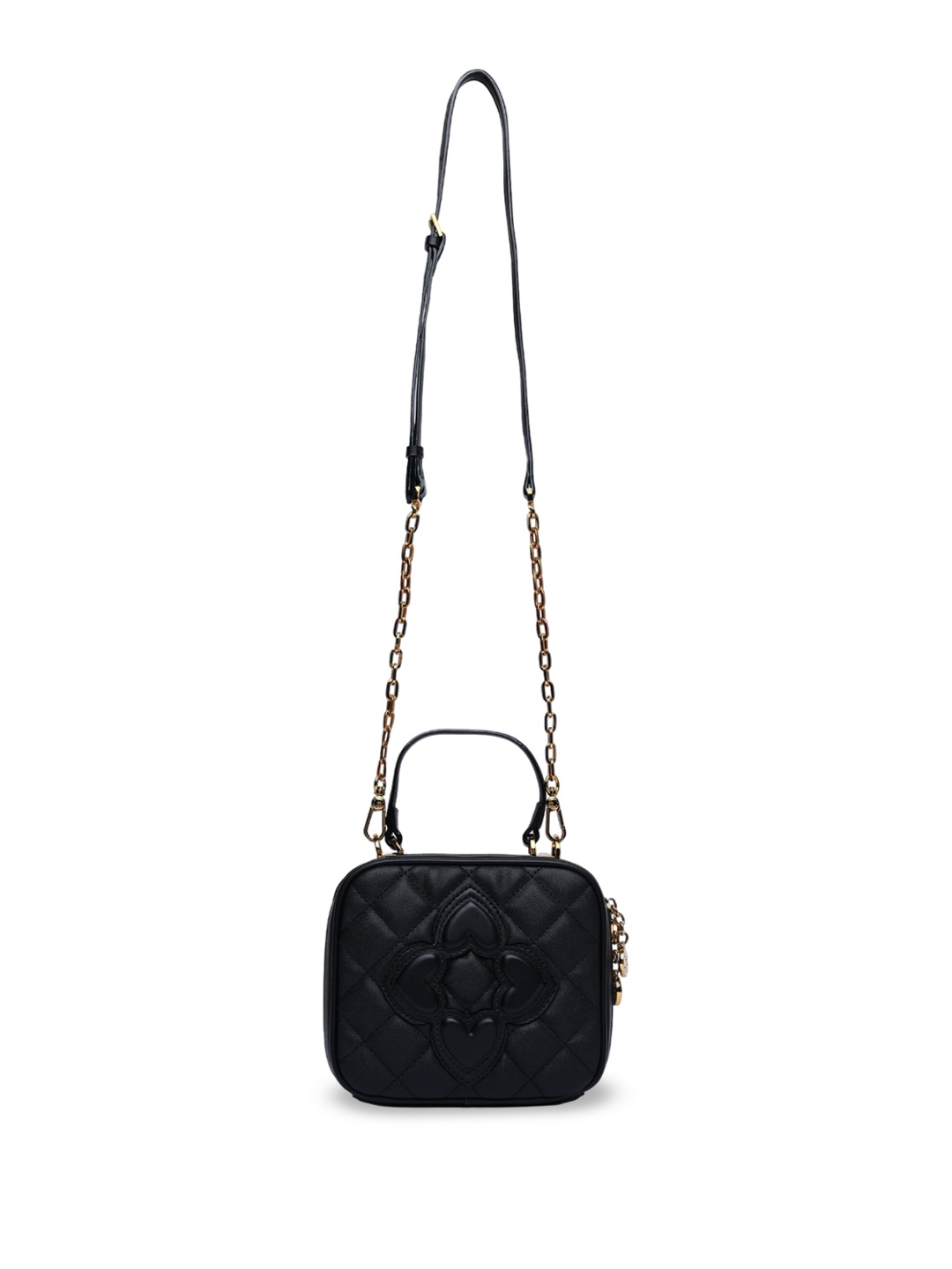 

ALDO Structured Handheld Bag with Quilted, Black