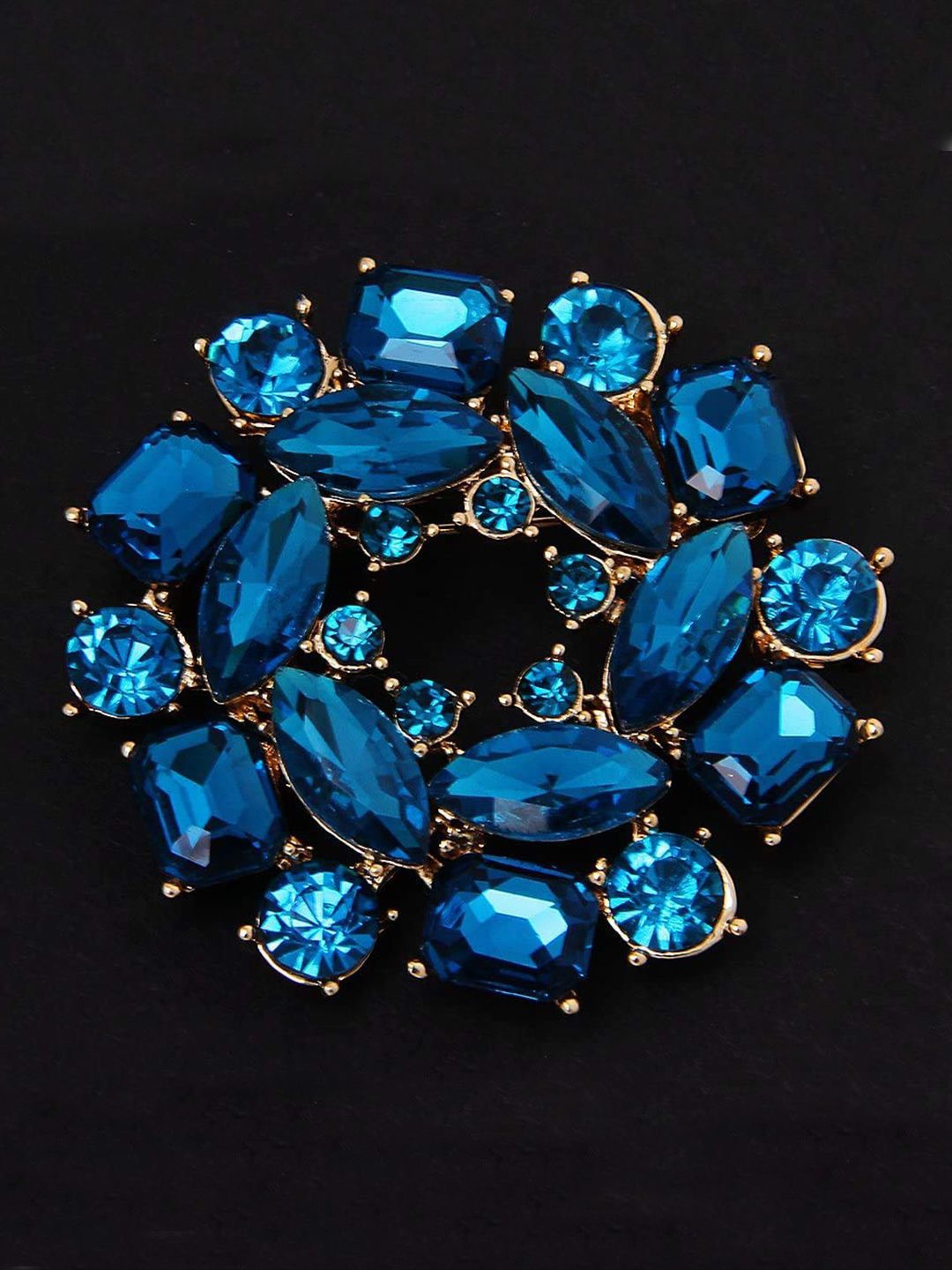 

YouBella Women Blue Statement Brooch