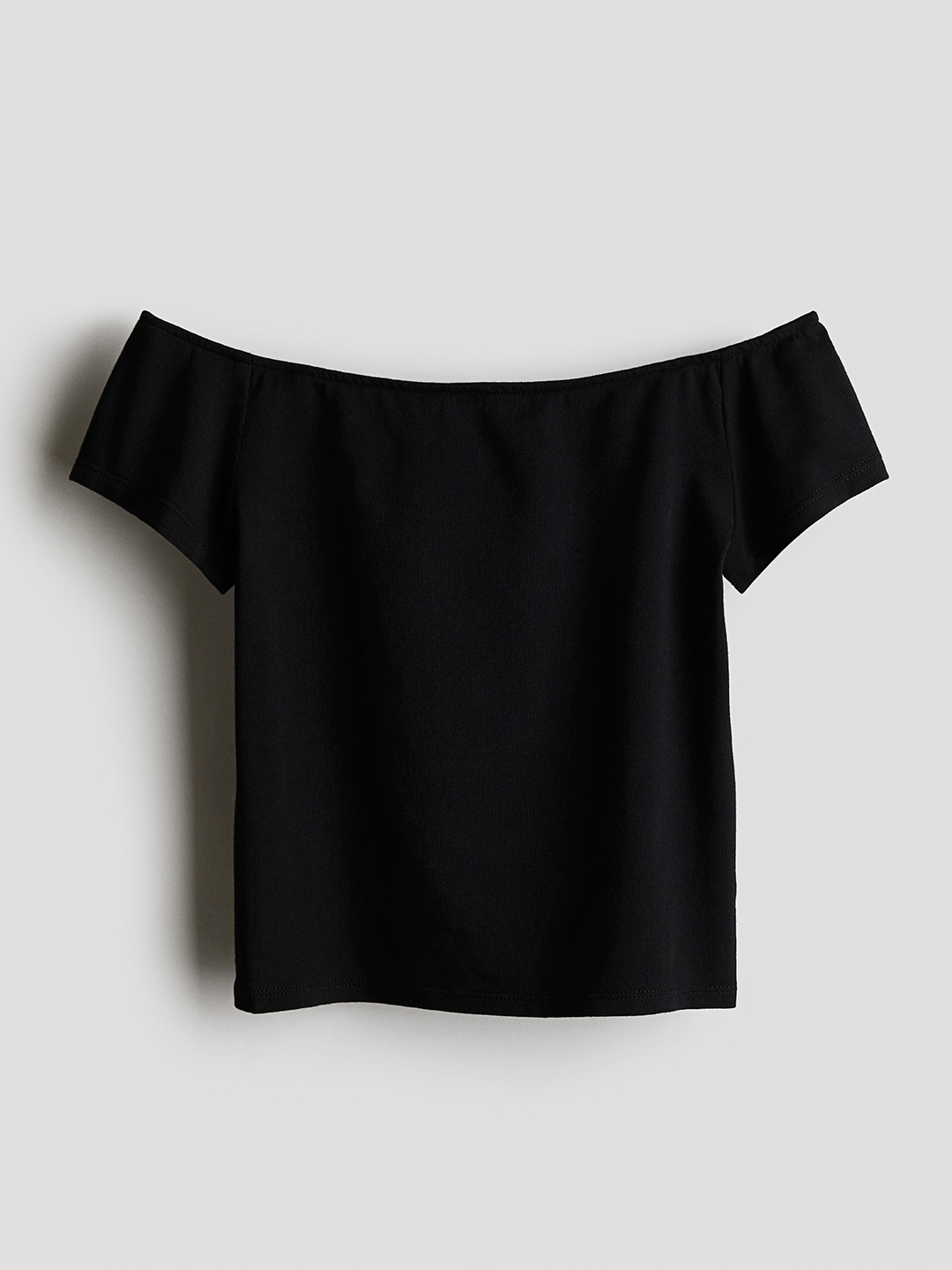 

H&M Girls Off-The-Shoulder Top, Black