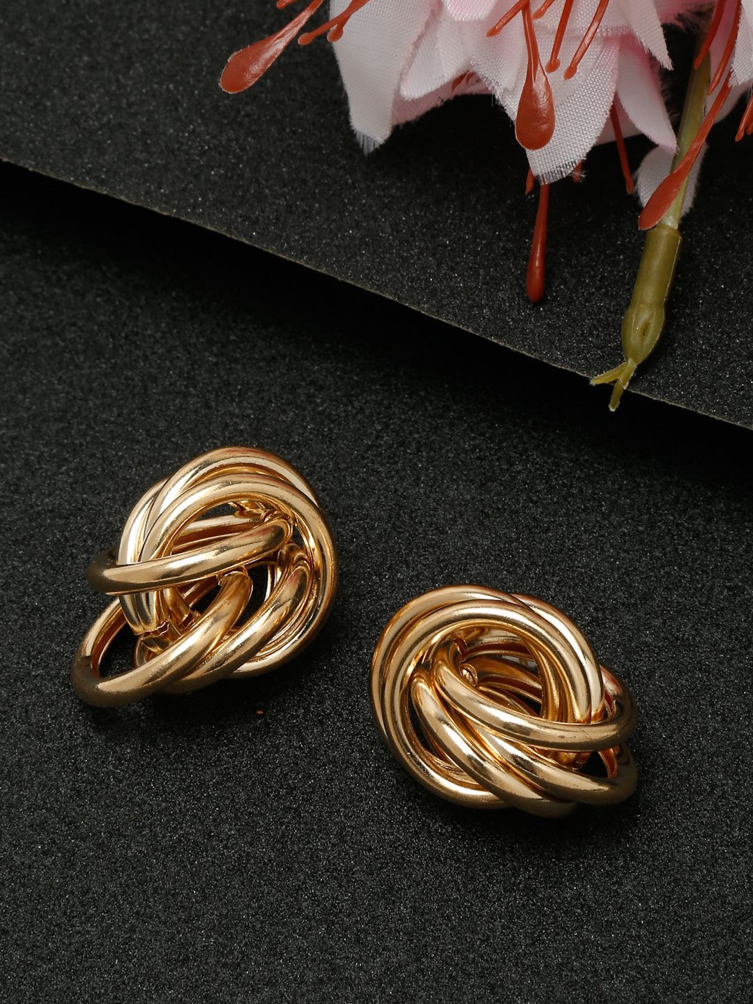 

YouBella Gold Plated Contemporary Studs Earrings