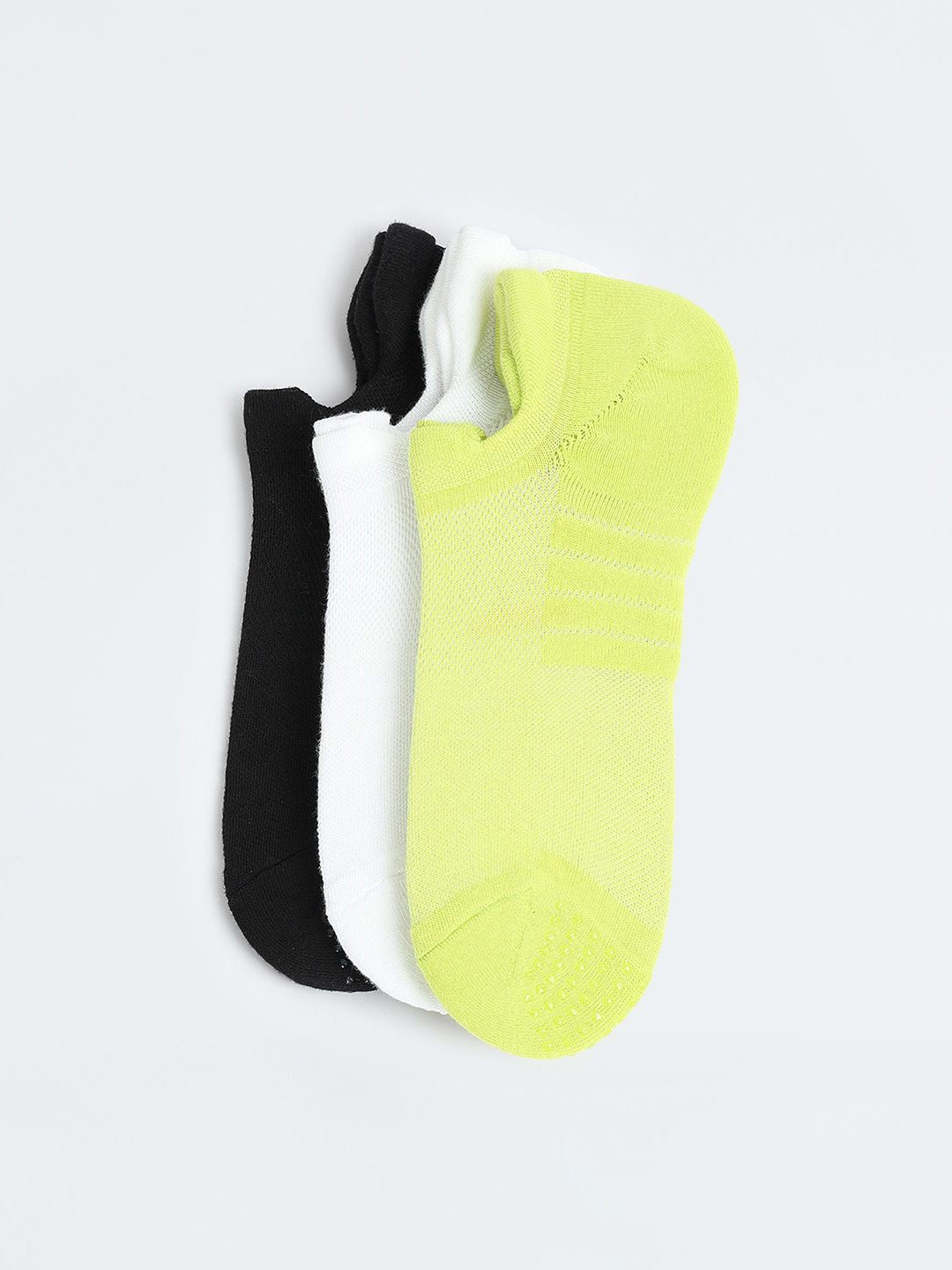 

max Men Pack Of 3 Ankle-Length Socks, Yellow
