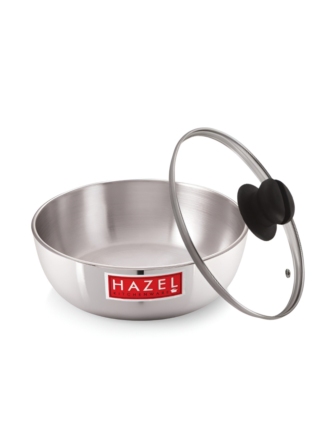 

HAZEL Silver-Toned Dishwasher Safe Aluminium Tasla With Lid