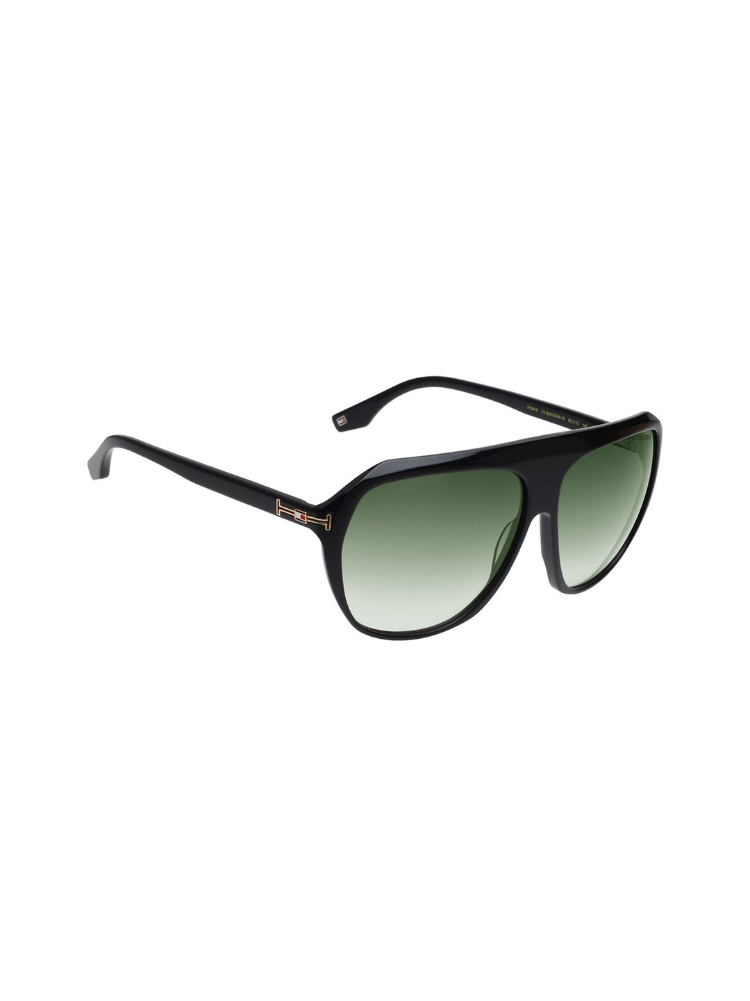 

Tommy Hilfiger Women Square Sunglasses with UV Protected Lens TH 2619 C3 BLKGDGN 63 S, Green