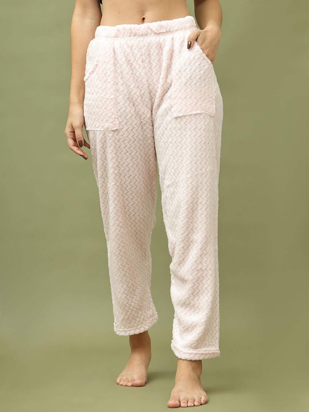 

TAG 7 Women Mid-Rise Lounge Pants, Pink