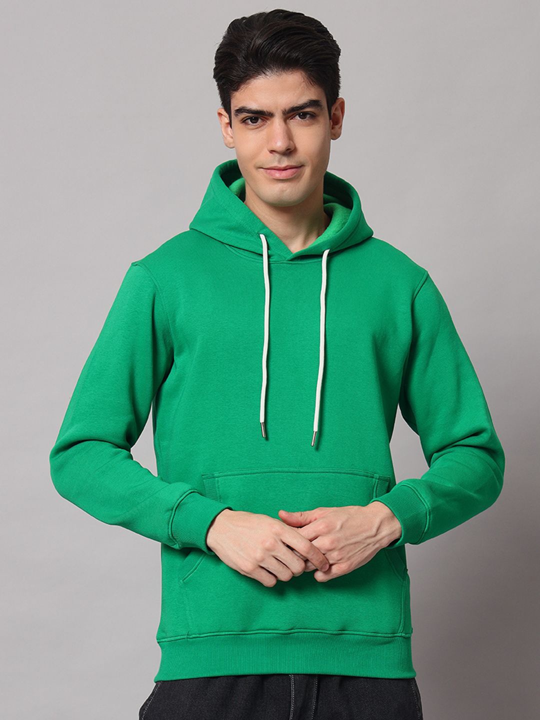 

Obaan Men Hooded Pullover Sweatshirt, Green