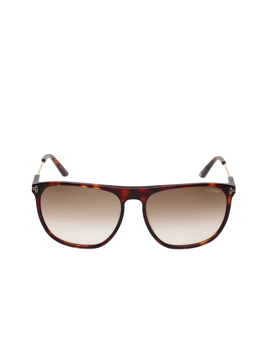 

Tommy Hilfiger Women Square Sunglasses with Polarised and UV Protected Lens, Brown