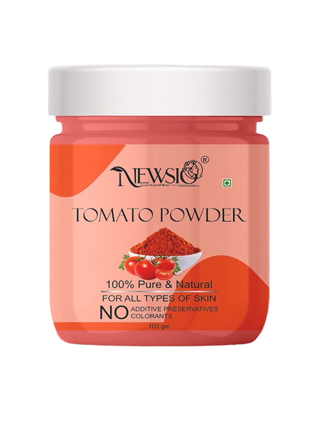 

Newsio 100% Pure & Natural Tomato Powder For Skin - 100 g, Red