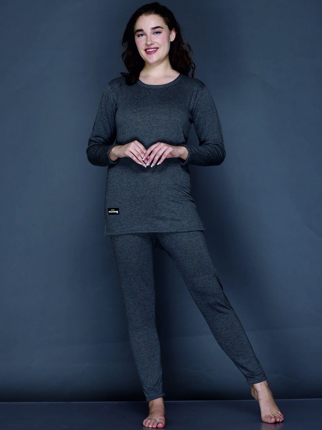 

TFA THE FASHION ADDICTION Women Cotton Thermal Set, Grey
