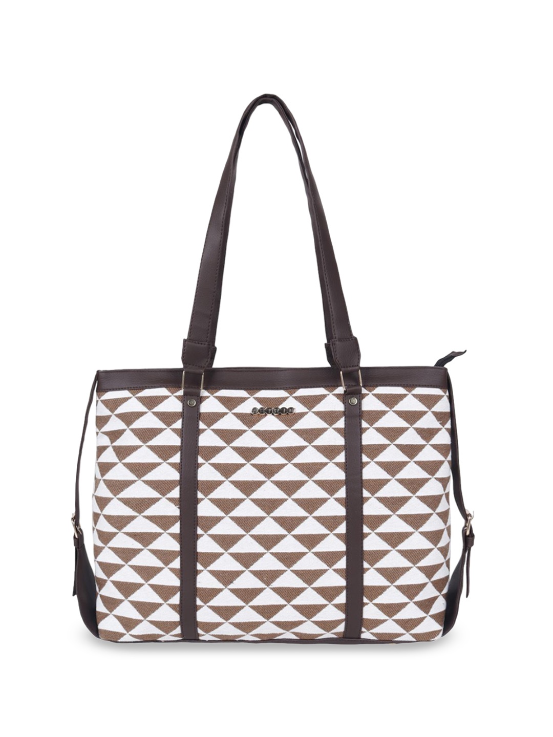 

ASTRID Women Textured Shopper Shoulder Bag, Brown