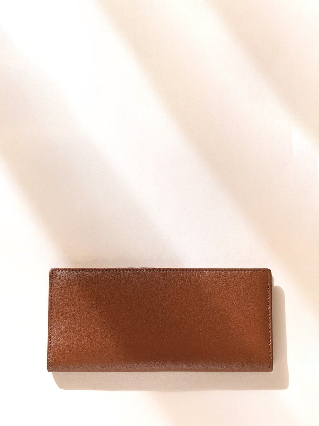 

Jalwa Art Women Leather Two Fold Wallet, Brown