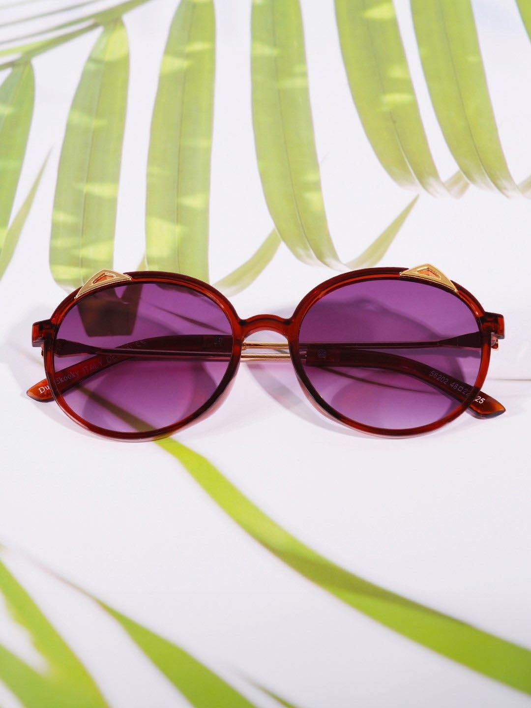 

DukieKooky Kids Round Sunglasses with UV Protected Lens DKSG363P, Brown