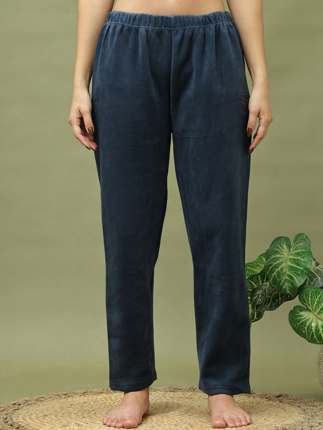 

TAG 7 Women Mid-Rise Lounge Pants, Navy blue