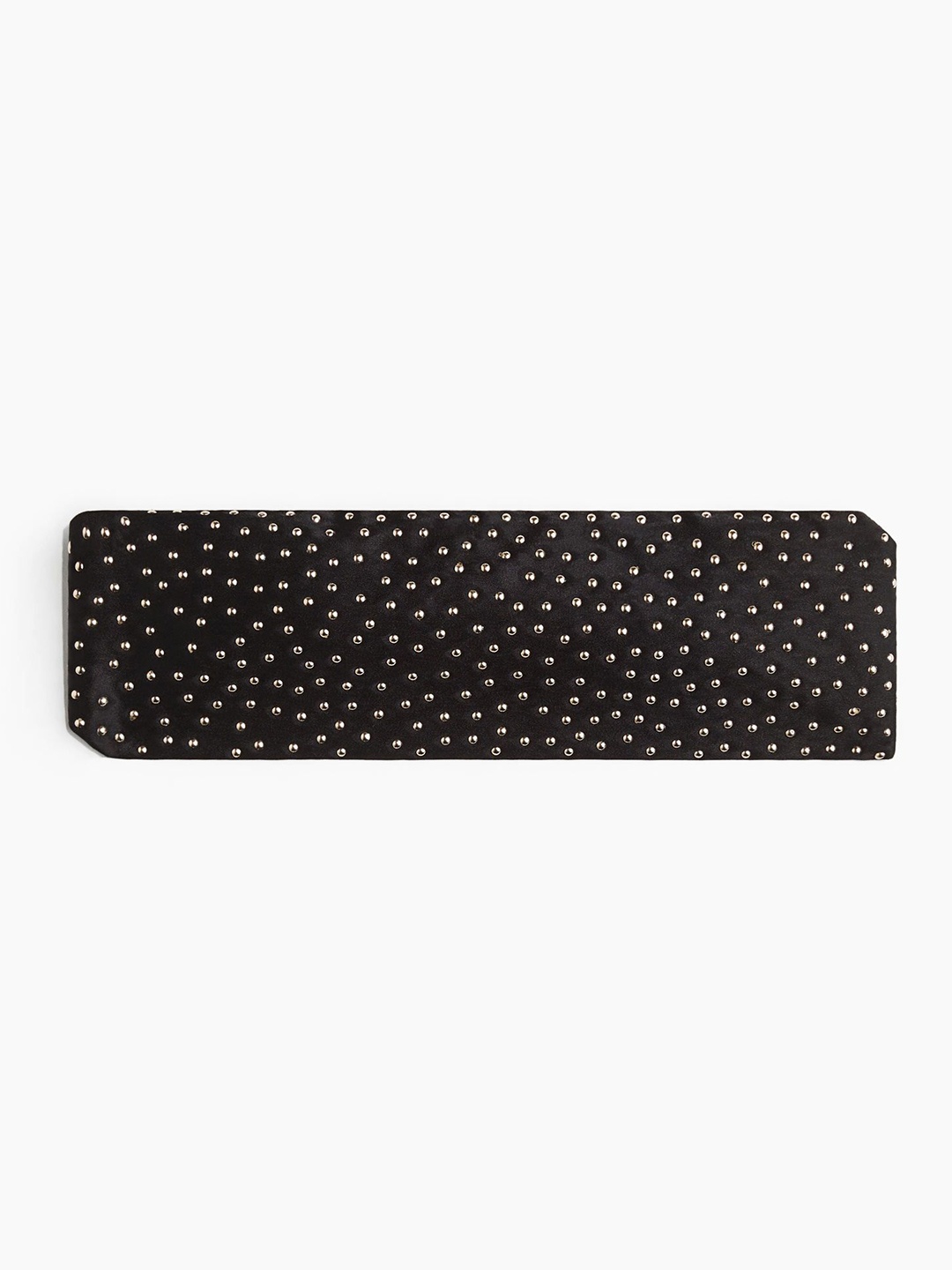 

H&M Studded Satin Hairband, Black