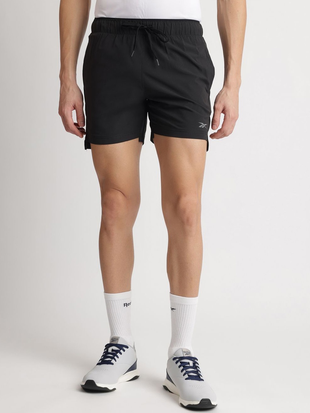 

Reebok Men Day Run Mid-Rise Regular Fit Sports Shorts, Black