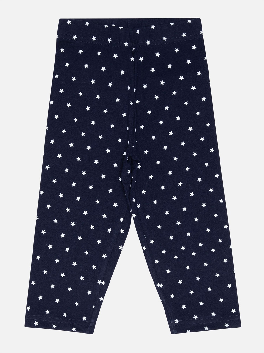 

Bodycare Girls Star Printed Mid Rise Slip-On Capris, Navy blue