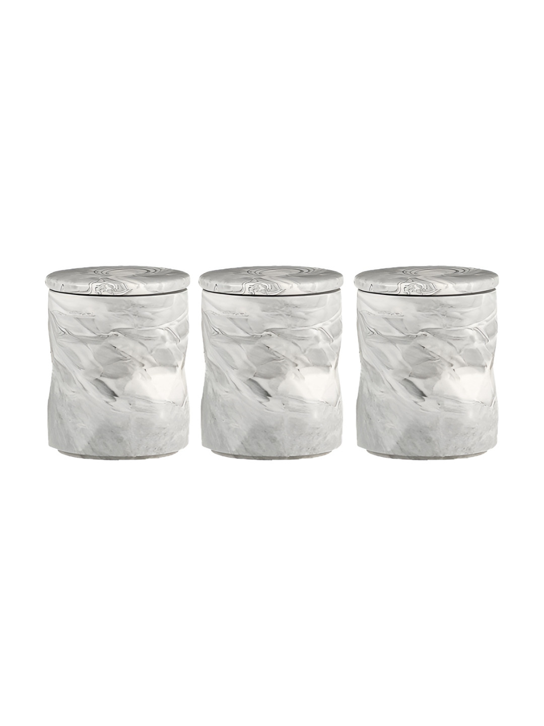 

The Better Home White & Grey 3 Pieces Ceramic Core Container 740 ml