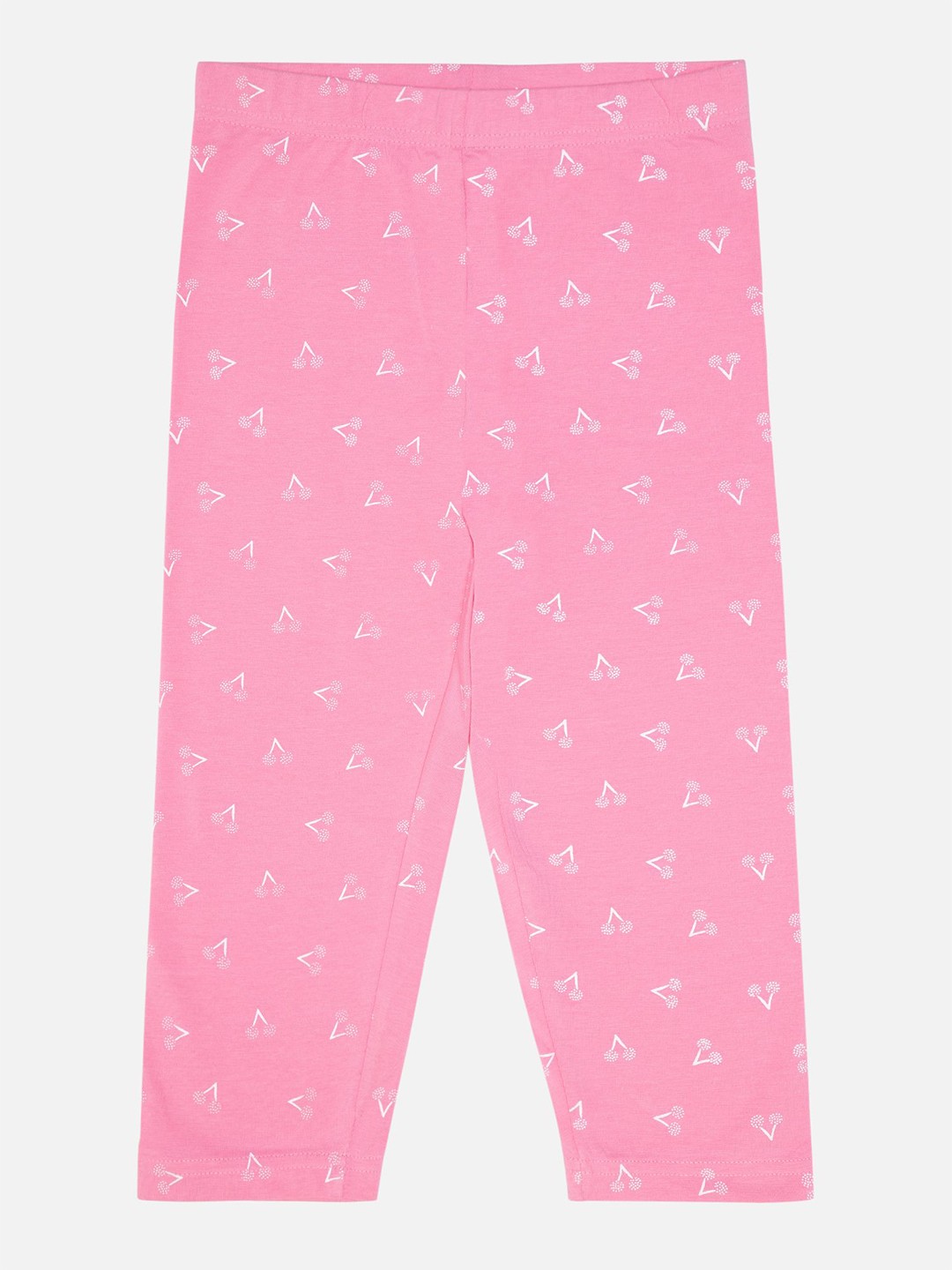 

Bodycare Girls Cotton Printed Mid-Rise Regular Fit Capris, Pink