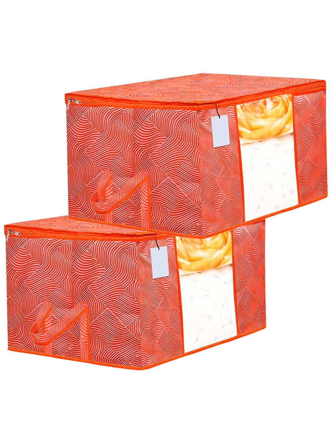 

Kuber Industries Orange 2 Pieces Multi-Utility Organisers