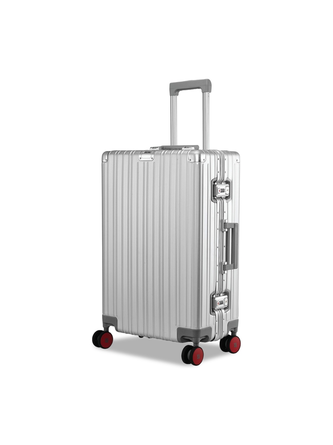 

EUME Unisex Hard Sided Cabin Trolley Bag with Wheel, Silver