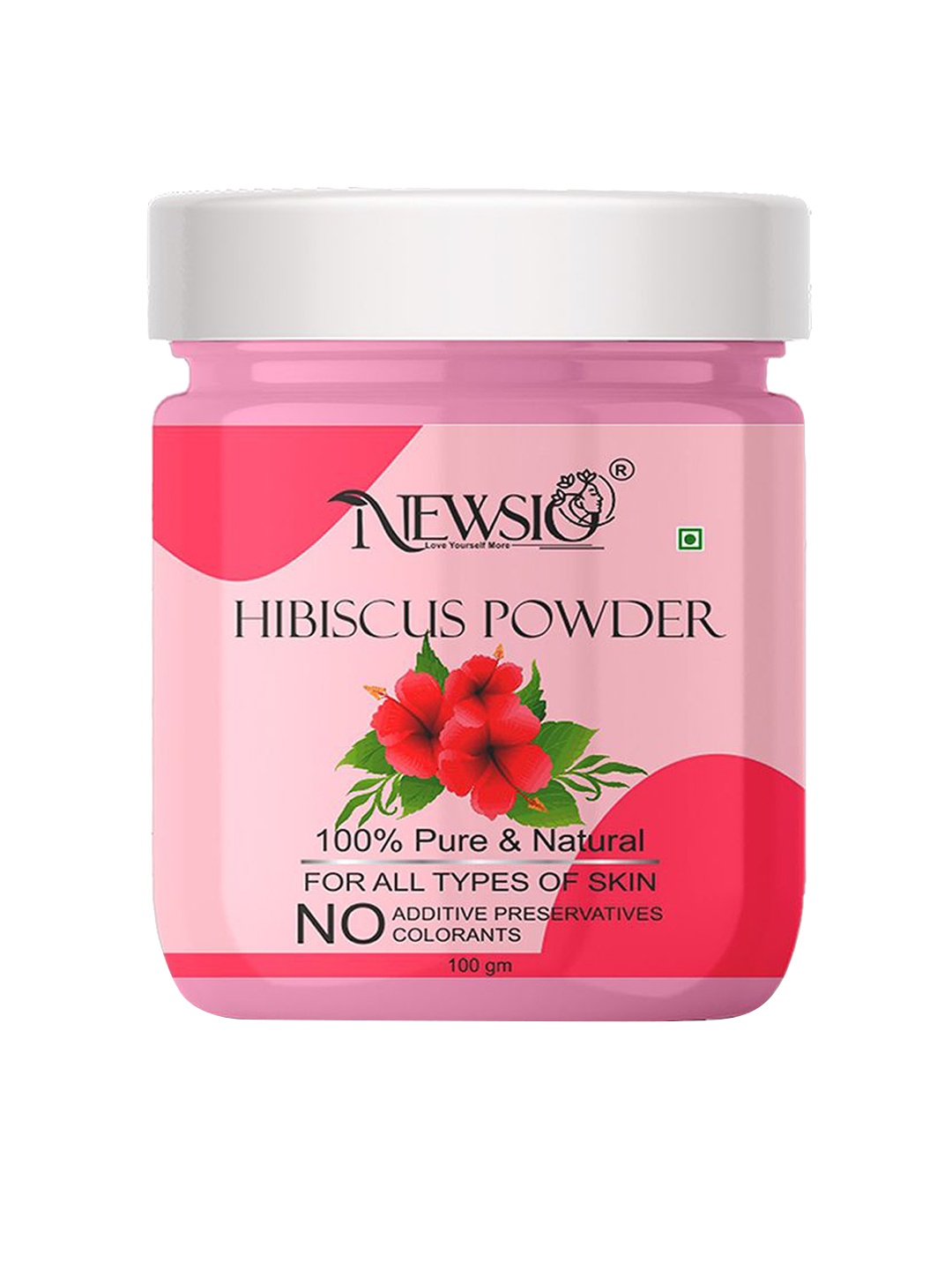 

Newsio Pure & Natural Hibiscus Powder For Skin & Hair - 100g, Pink