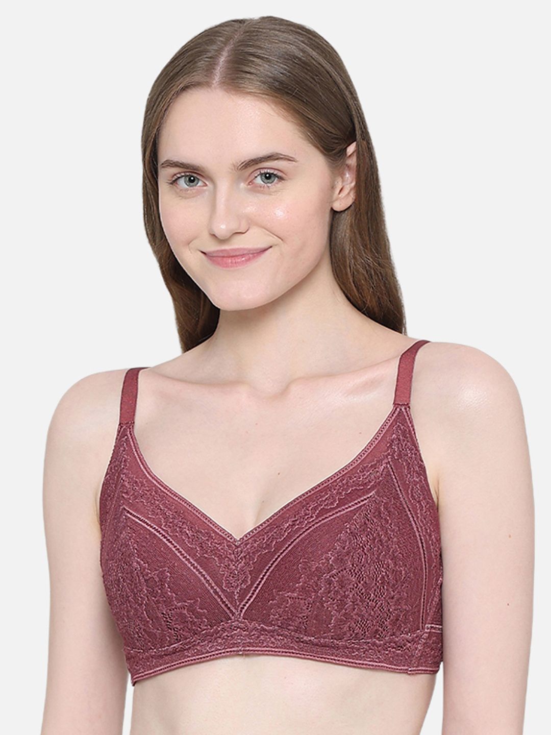 

Wacoal Self Design Medium Coverage Rapid-Dry Lightly Padded Bra, Burgundy
