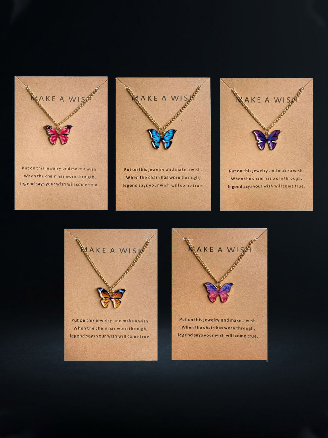 

YouBella 5 Pcs Gold-Plated Pendant & Chains, Multi