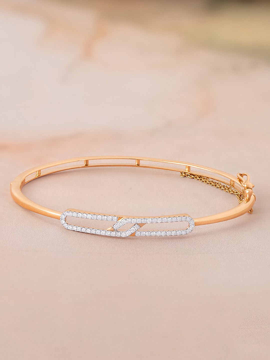 

Mia by Tanishq 14 KT Diamond Bangle, Gold