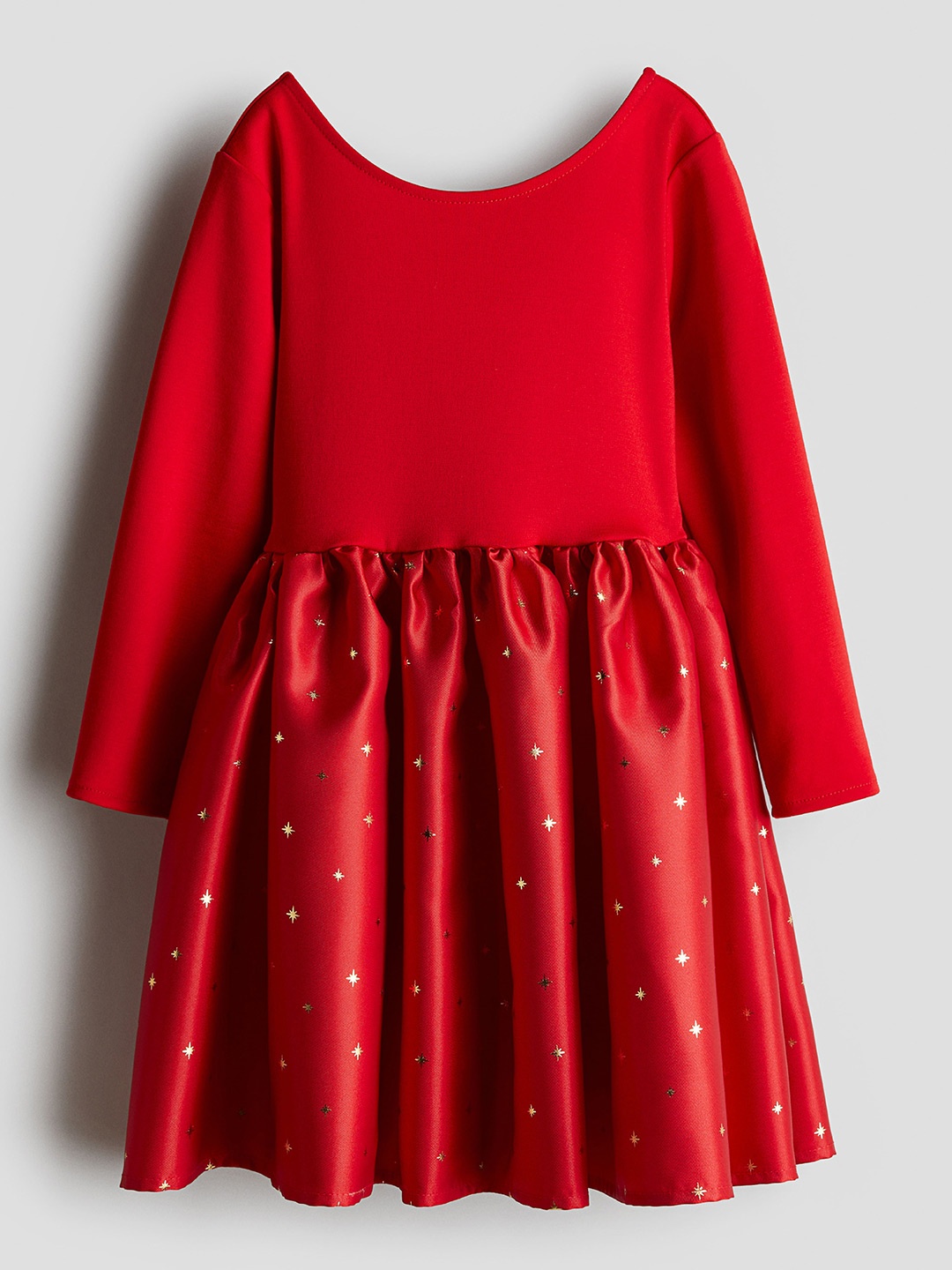

H&M Girls Flared-Skirt Dress, Red