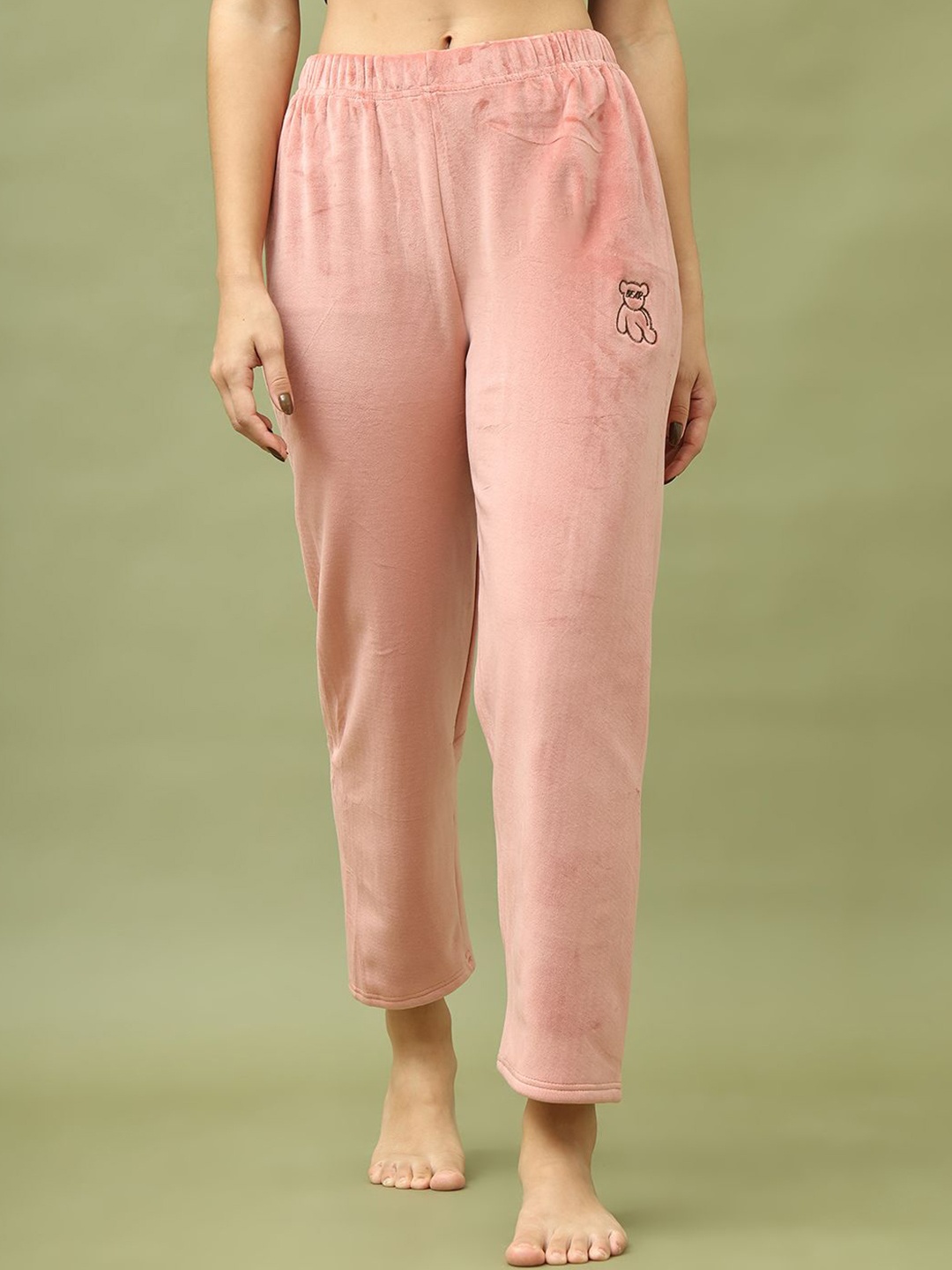 

TAG 7 Women Mid-Rise Lounge Pants, Pink