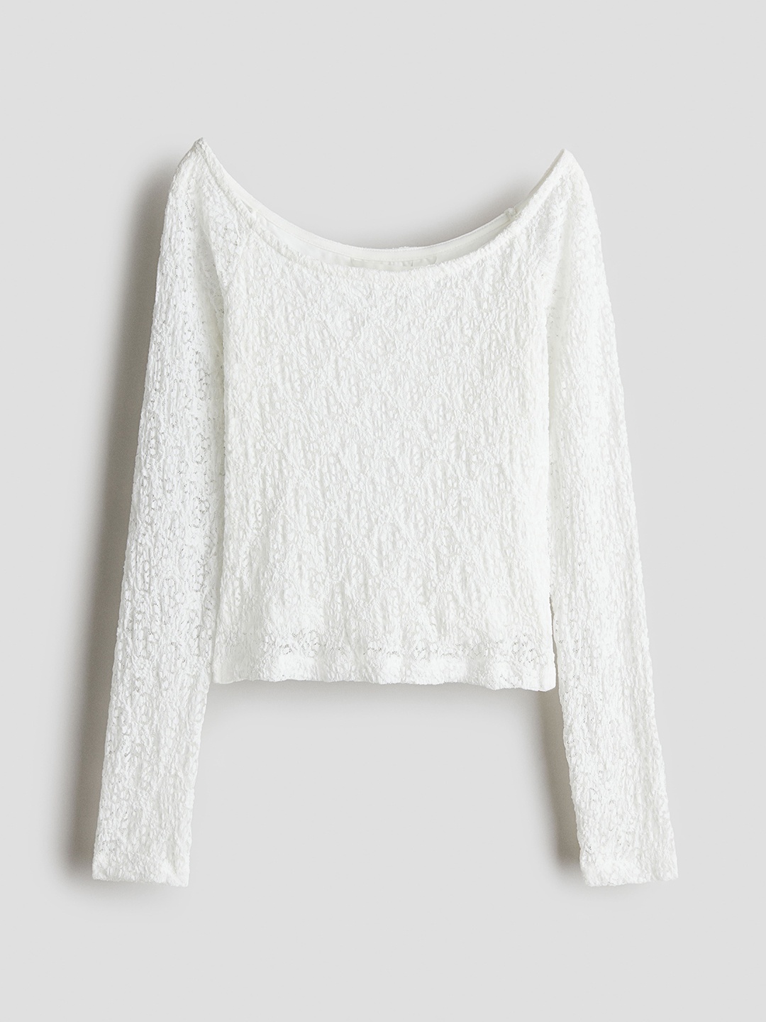 

H&M Girls Lace Top, White