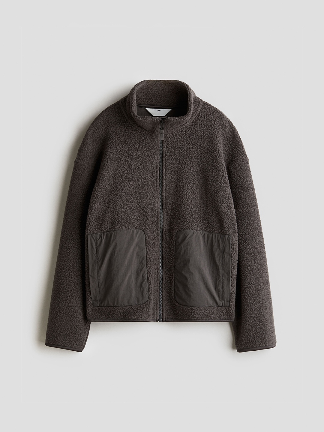 

H&M Boys Teddy Jacket, Grey