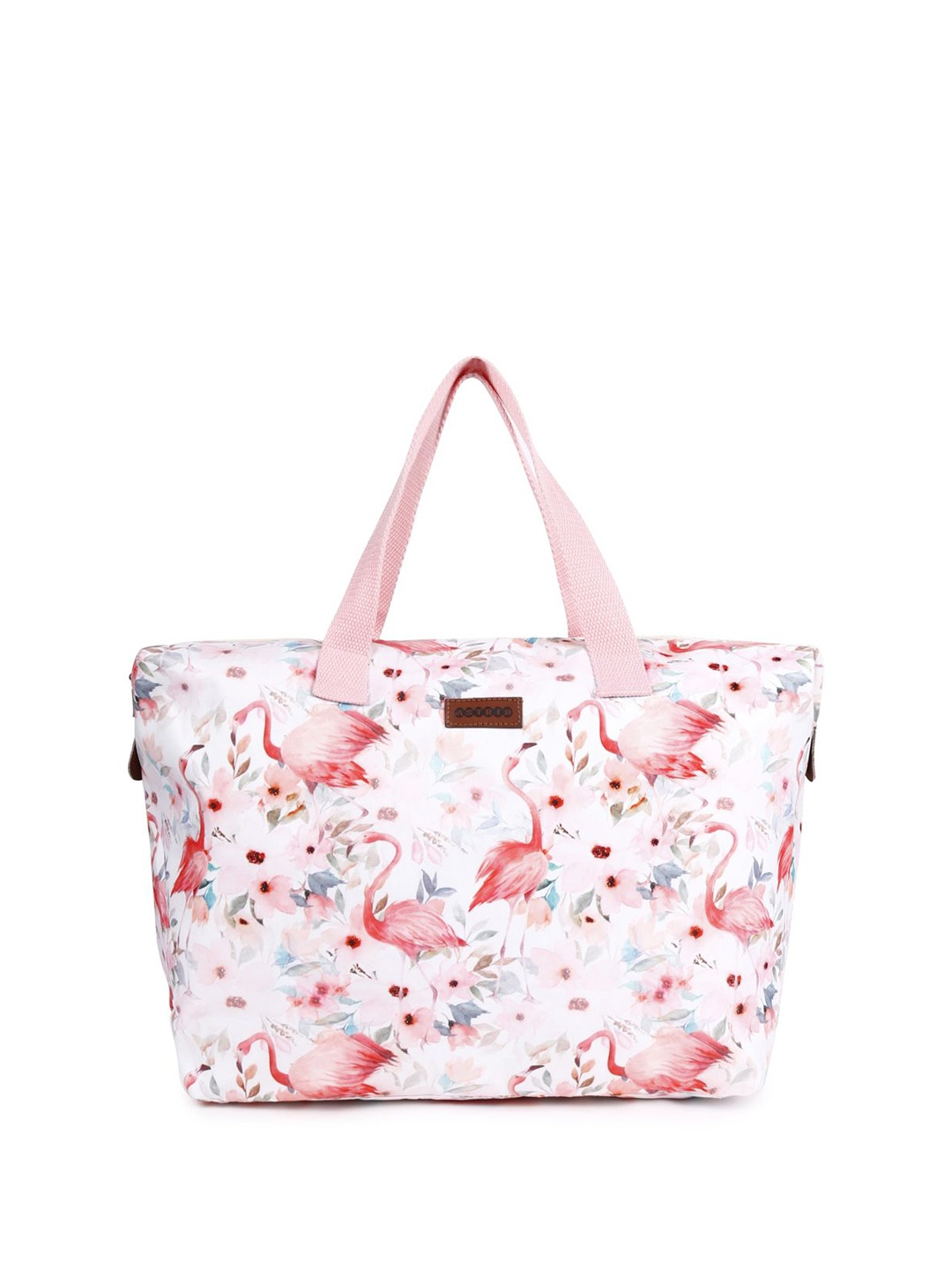 

ASTRID Women Floral Printed Shopper Shoulder Bag, White