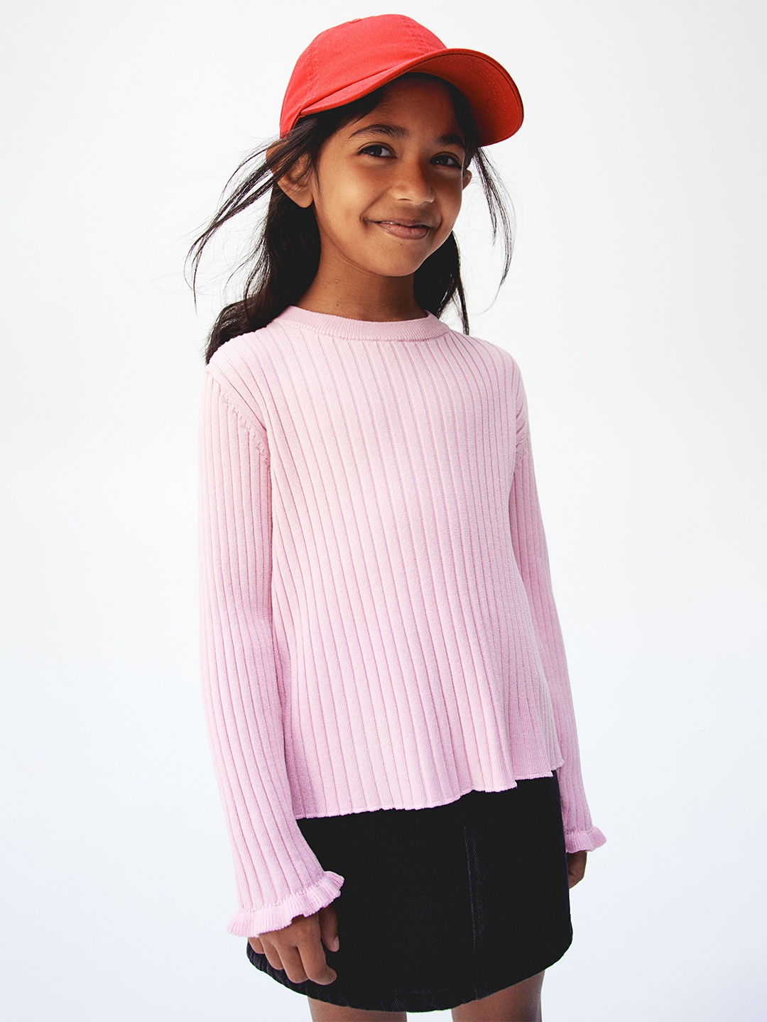 

H&M Rib-Knit Jumper, Pink