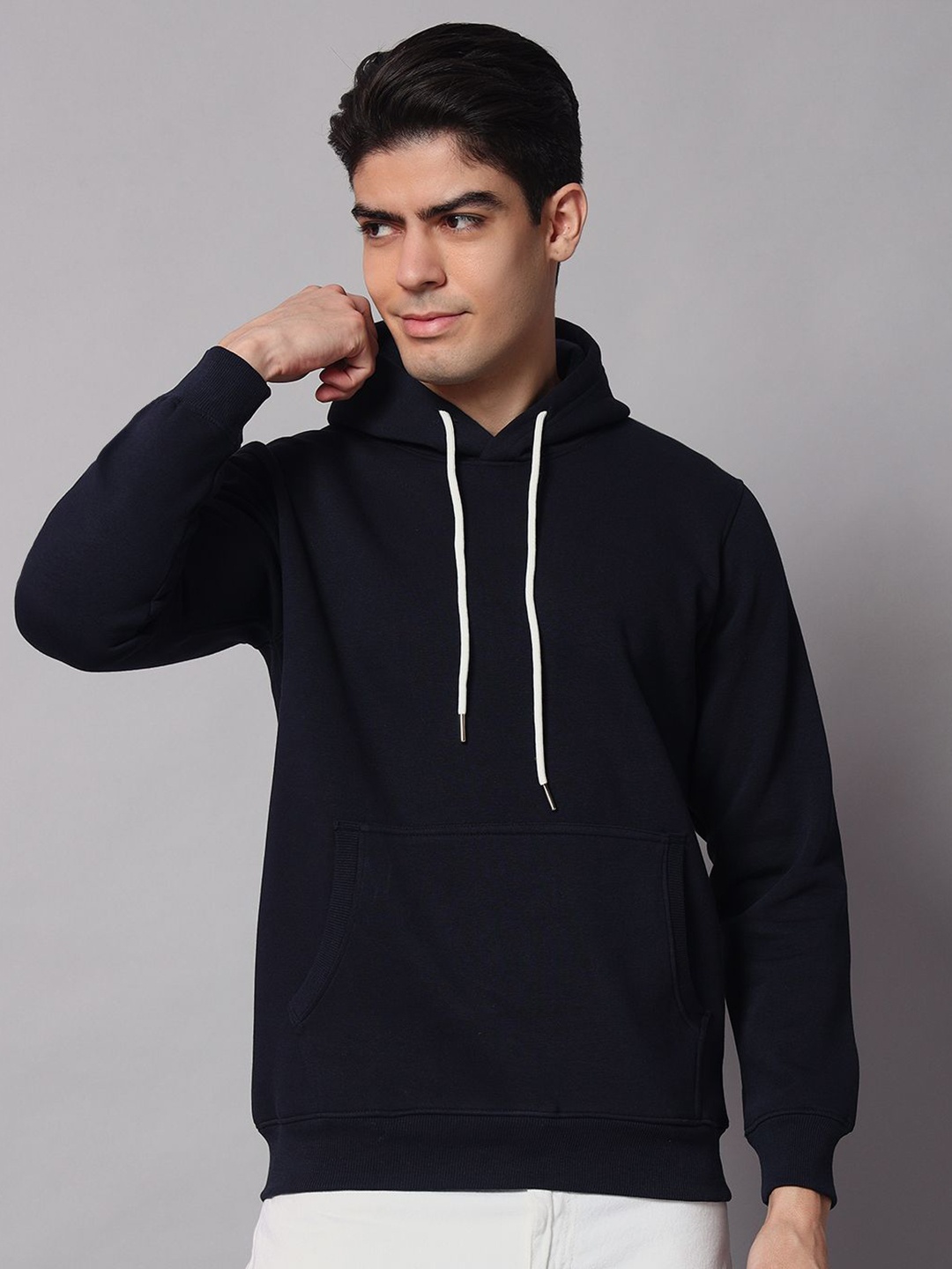 

Obaan Men Hooded Long Sleeves Sweatshirt, Black