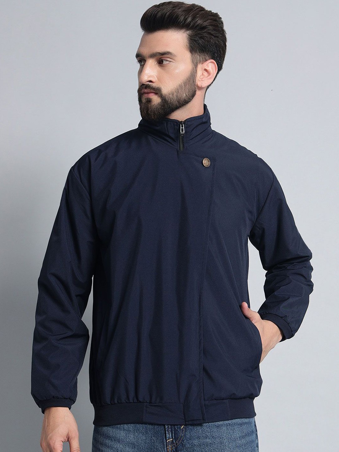 

COMICSENSE Jujutsu Kaisen Anime Yuta Okkotsu Unifrom Bomber Jacket, Navy blue