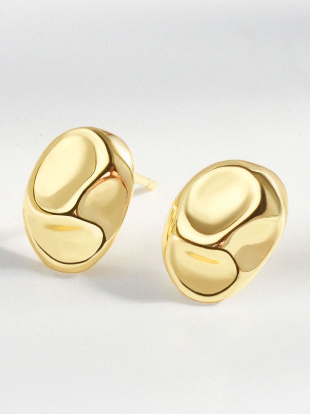 

MYKI Stainless Steel Gold-Plated Contemporary Studs